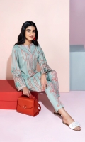 Embroidered Stitched Lawn Shirt & Printed Trouser - 2PC