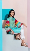 Digital Printed Embroidered Stitched Super Fine Lawn Shirt - 1PC