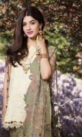 Front: Embroidered Cutwork Lawn 1.20M Back: Digital Printed Lawn 1.20M Sleeves: Digital Printed Lawn 0.6M Trouser: Dyed Cambric 2.5M Dupatta: Embroidered Net 2.5M Embroideries: Front Daman Border Motif Patch – 2 Front: Embroidered Cutwork Lawn 1.20M Back: Digital Printed Lawn 1.20M Sleeves: Digital Printed Lawn 0.6M Trouser: Dyed Cambric 2.5M Dupatta: Embroidered Net 2.5M Embroideries: Front Daman Border Motif Patch – 2
