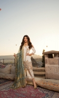 Front: Embroidered Lawn 1.20M Back: Printed Lawn 1.20M Sleeves: Printed Lawn 0.6M Trouser: Printed Cambric 2.5M Dupatta: Printed Silk 2.5M Embroideries: Front Daman Border Front Patti Sleeve Border Pant Border Front: Embroidered Lawn 1.20M Back: Printed Lawn 1.20M Sleeves: Printed Lawn 0.6M Trouser: Printed Cambric 2.5M Dupatta: Printed Silk 2.5M Embroideries: Front Daman Border Front Patti Sleeve Border Pant Border