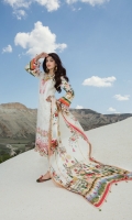 Front: Embroidered Cotton Net 1.20M Back: Digital Printed Lawn 1.20M Sleeves: Digital Printed Lawn 0.6M Trouser: Dyed Cambric 2.5M Dupatta: Digital Printed Silk 2.5M Embroideries: Neckline Motif Patch – 2 Front: Embroidered Cotton Net 1.20M Back: Digital Printed Lawn 1.20M Sleeves: Digital Printed Lawn 0.6M Trouser: Dyed Cambric 2.5M Dupatta: Digital Printed Silk 2.5M Embroideries: Neckline Motif Patch – 2
