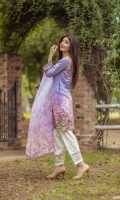 Front: 1.20m Digital Printed Lawn , Back : 1.20m Digital Printed Lawn Sleeves: 0.6m Digital Printed Lawn Pants: 2.5m Texture Cambric Dupatta: 2.5m Pure Crinkle Chiffon Digital Printed Embroidries: Neckline Trouser Patti Front: 1.20m Digital Printed Lawn , Back : 1.20m Digital Printed Lawn Sleeves: 0.6m Digital Printed Lawn Pants: 2.5m Texture Cambric Dupatta: 2.5m Pure Crinkle Chiffon Digital Printed Embroidries: Neckline Trouser Patti
