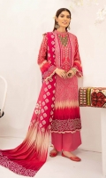 3-Meter Printed Shirt 2.5-Meter Printed Lawn Dupatta 2.5-Meter Cotton Trousers