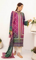 3-Meter Printed Shirt 2.5-Meter Printed Lawn Dupatta 2.5-Meter Cotton Trousers