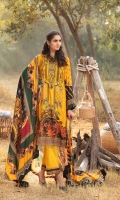 Front: 1.25 Meter Printed with Embroidery Back: 1.25 Meter Print Dupatta: 2.5 Meter Modal Printed Sleeves: 0.5 Meter Print Trousers: 2.5 Meter Plain 