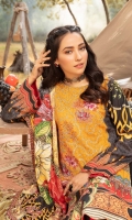 Front: 1.25 Meter Printed with Embroidery Back: 1.25 Meter Print Dupatta: 2.5 Meter Modal Printed Sleeves: 0.5 Meter Print Trousers: 2.5 Meter Plain 