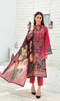 3 Meter Printed Shirt With Front Embroidered 2.5 Meter Lawn Dupatta 2.5 Meter Cotton Trousers