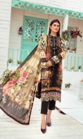 3 Meter Printed Shirt With Front Embroidered 2.5 Meter Lawn Dupatta 2.5 Meter Cotton Trousers