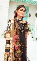 3 Meter Printed Shirt With Front Embroidered 2.5 Meter Lawn Dupatta 2.5 Meter Cotton Trousers