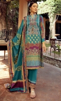 3-Meter Shirt with Embroidered Front 2.5-Meter Lawn Printed Dupatta 2.5-Meter Plain Cotton Trousers