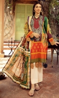 3-Meter Shirt with Embroidered Front 2.5-Meter Lawn Printed Dupatta 2.5-Meter Plain Cotton Trousers