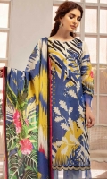 3 Meter Printed Shirt 2.5 Meter Printed Lawn Duppata 2.5 Meter Plain Cotton Trousers
