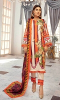 3 Meter Printed Shirt 2.5 Meter Printed Lawn Duppata 2.5 Meter Plain Cotton Trousers