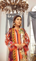 3 Meter Printed Shirt 2.5 Meter Printed Lawn Duppata 2.5 Meter Plain Cotton Trousers