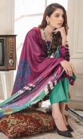 1.25-Meter Front Printed and Embroidered 1.25-Meter Printed Back 0.5-Meter Printed Sleeves 2.5-Meter Lawn Printed Dupatta 2.5-Meter Cotton Trousers