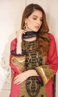 1.25-Meter Front Printed and Embroidered 1.25-Meter Printed Back 0.5-Meter Printed Sleeves 2.5-Meter Lawn Printed Dupatta 2.5-Meter Cotton Trousers