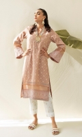 1 piece Ready-To-Wear printed & embroidered khaddar shirt