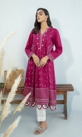 1 piece Ready-To-Wear embroidered khaddar frock