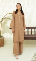 2 piece Ready-To-Wear embroidered khaddar shirt with khaddar trouser