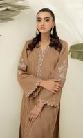 2 piece Ready-To-Wear embroidered khaddar shirt with khaddar trouser