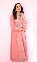 1 piece Ready-To-Wear embroidered schiffli cotton frock