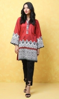 100% Lawn ready to wear digital shirt Embroidered V-band overlapped neckline  Straight cut and straight sleeves