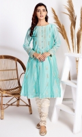 Stitched Paper Cotton A Line Frock.Embroidered Front With Tilla Buttons & Golden Lace.Embroidered Sleeves With Golden Lace.No Inner GivenPlain Back.Can Be Paired With O.white Trouser or Chooridar