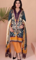 Printed Lawn Stitched 3 Piece Suit