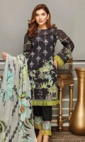 Embroidered Lawn Shirt Printed Chiffon Dupatta Dyed Trouser
