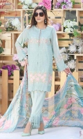 embroidered lawn unstitched three piece suit