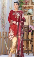 embroidered lawn unstitched three piece suit