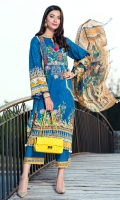 Printed Lawn Embroidered Front Printed Lawn Back Printed Lawn Sleeves Printed Chicken Kari Chiffon Dupatta Dyed Cambric Trouser