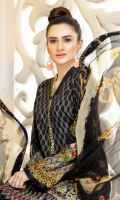 Three pcs embroidered linen suit with chiffon dupatta Three pcs embroidered linen suit with chiffon dupatta