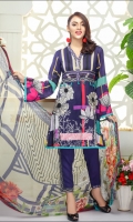 Three pcs embroidered linen suit with chiffon dupatta Three pcs embroidered linen suit with chiffon dupatta