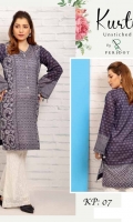 Lawn Unsitch Kurti