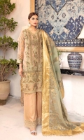 Heavy Embroidered Luxury Chiffon Shirt Exclusive Embroidered Chiffon and Jacquard Dupatta Dyed and Embroidered Trouser