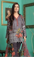 Embroidered Jacquard Shirt Embroidered Chiffon Dupatta Dyed Trouser