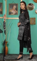 Embroidered Jacquard Shirt Embroidered Chiffon Dupatta Dyed Trouser