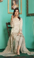 Embroidered Jacquard Shirt Embroidered Chiffon Dupatta Dyed Trouser