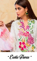 Embroidered Front Printed Back Printed Sleeves Embroidered Net Dupatta Printed Trouser One Embroidered Patch for Trouser