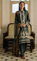 Sheesha Embroidered Front Digital Printed Back Embroidered Sleeves Digital Printed Chiffon Dupatta Dyed Trouser Embroidered Neckline Embroidered Front Border