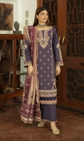 Shirt Embroidered (Front) Embroidered Neckline Embroidered Motifs (Front) Embroidered lace (Front & Sleeves) Schiffli Embroidered lace (Front) schiffli Embroidered lace (Front & Back) Embroidered Motif (Back) Embroidered Motifs (Sleeves) Plain (Back & Sleeves) Shawl Sheesha Embroidered Shawl Digital Printed Pallu Digital Printed side Border Embroidered Motifs x 4 Trouser Plain Trouser