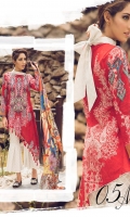 Embroidered Front Printed Back Printed Sleeves Chiffon Dupatta Printed Trouser