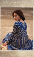 Dori Embroidered Blouse (Front & Back) 1M Jacquard Raw Silk Lehnga (4pcs) 4M Dori Embroidered Raw Silk Sleeves 1M Zari Net Dupatta 2.5M Plain Raw Silk Trouser 2.5M