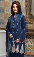 Embroidered Karandi Unstitched 3 Piece Suit 