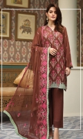 Embroidered Karandi Unstitched 3 Piece Suit 