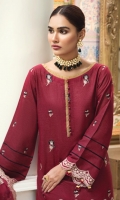 Embroidered Karandi Unstitched 3 Piece Suit 