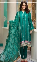 Embroidered Karandi Unstitched 3 Piece Suit 