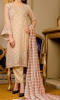 embroidered chiffon 3pc suit