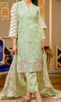 embroidered organza 3pc suit